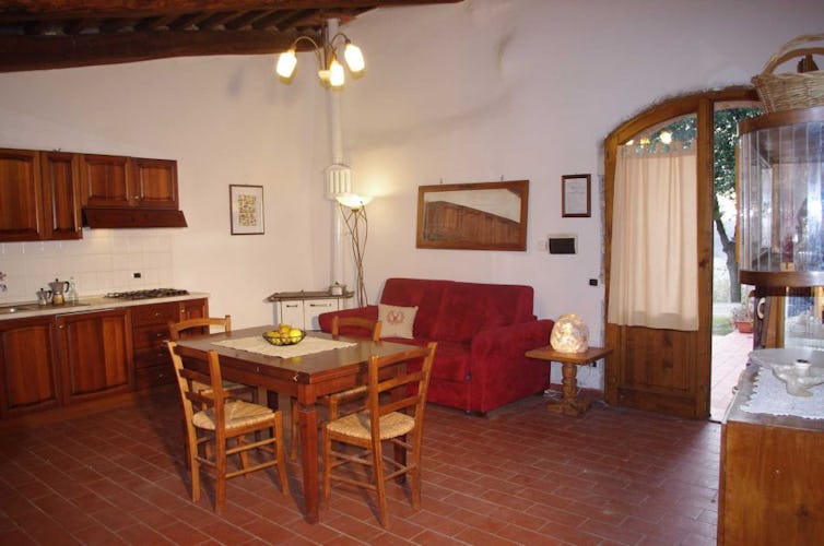 At Agriturismo Escaia all apartments with fully furnished kitchen