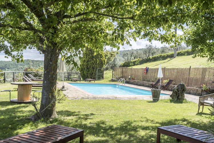 Agriturismo La Sala: Pool with lots of sunlight and natural shade