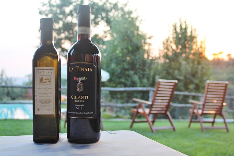 Agriturismo La Tinaia - Degustazioni dei vini prodotti dall'azienda 