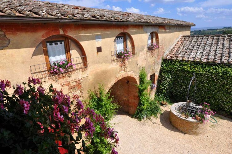 The Agriturismo B&B was restructured to perserve its natural beauty