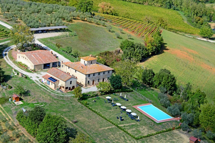 Panoramic view of the farmhouse