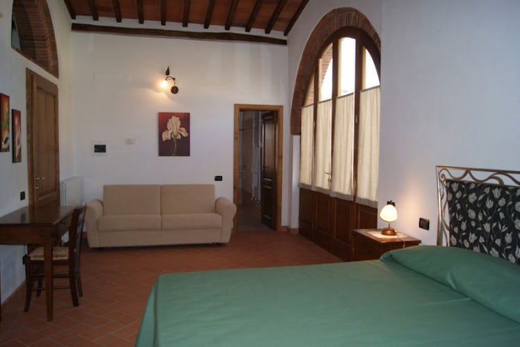 One of the apartment decorated in Tuscan style