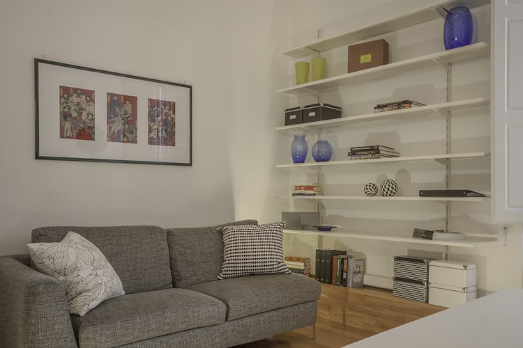 Alain DesignApartmentFlorence - Soggiorno con divano letto