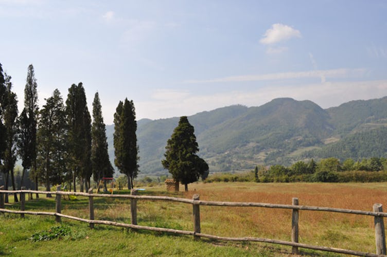 View of the surrounding valleys form the farmhouse