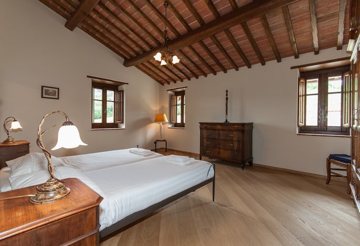 Borgo La Casa in Tuscany, Casa Girasole offers antique furniture and an elegant decor