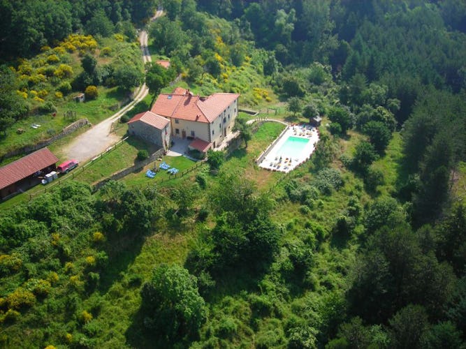 Borgo Tramonte Farmhouse view from high