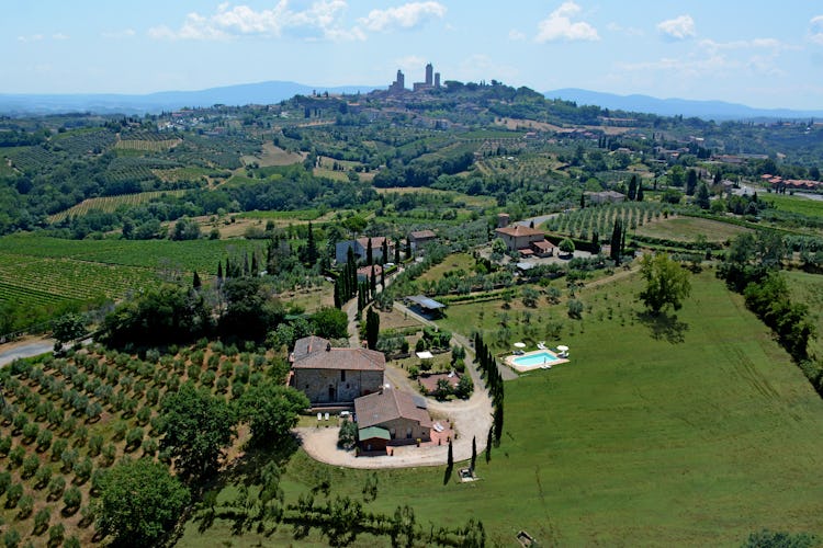 Agriturismo Casa dei Girasoli - view of San Gimignano