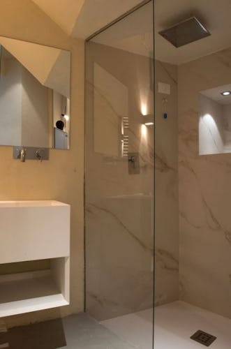 Ultra modern designs in each bathroom of CasaMia Guesthouse