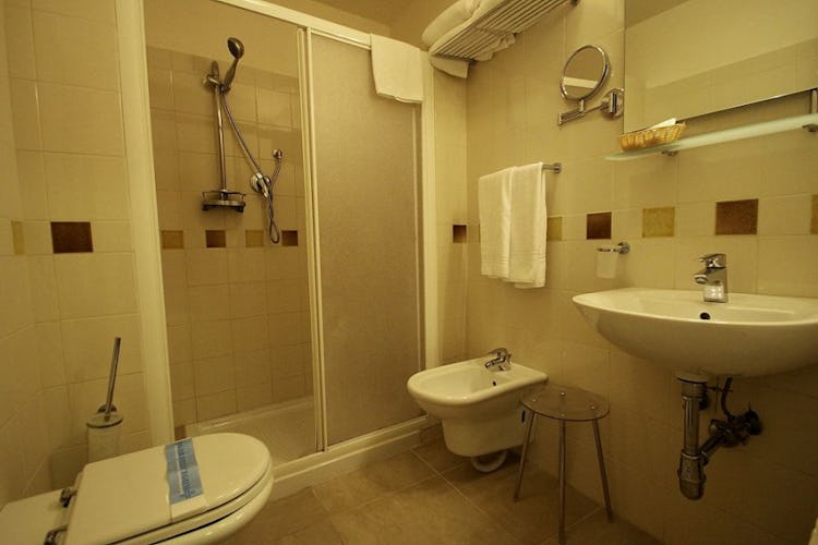 En suite bathroom with hair dryer