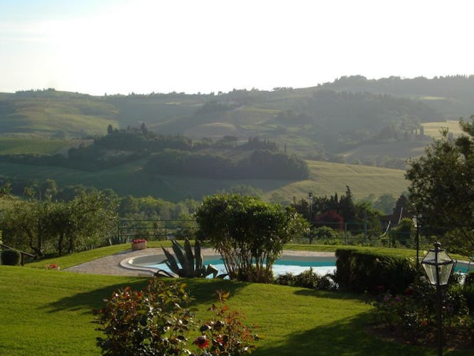 Panoramic View over the Chianti Hills at Il Pogget