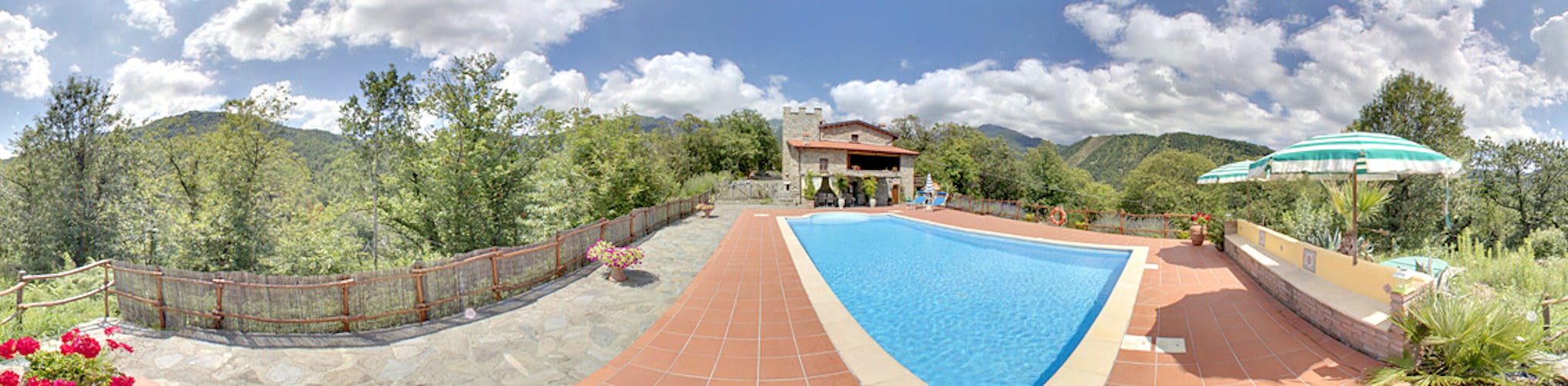 Silence and privacy prevade at the vacation villa rental Montecastello
