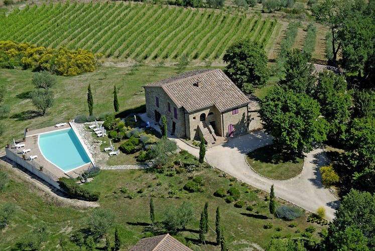 Podere Colombaiolo - Aerial View