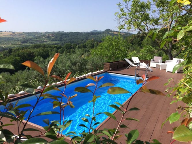 The new pool at Poggio al Sole