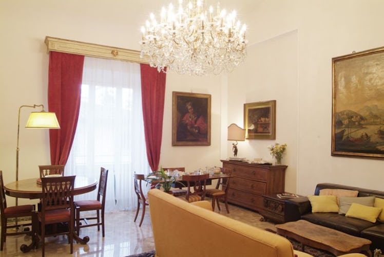 The elegant living room of B&B