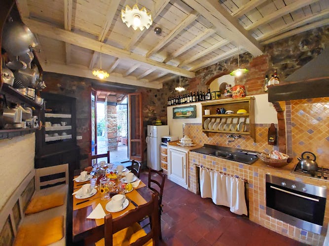 Fully equipped kitchens for families of all sizes at Villa Cafaggiolo