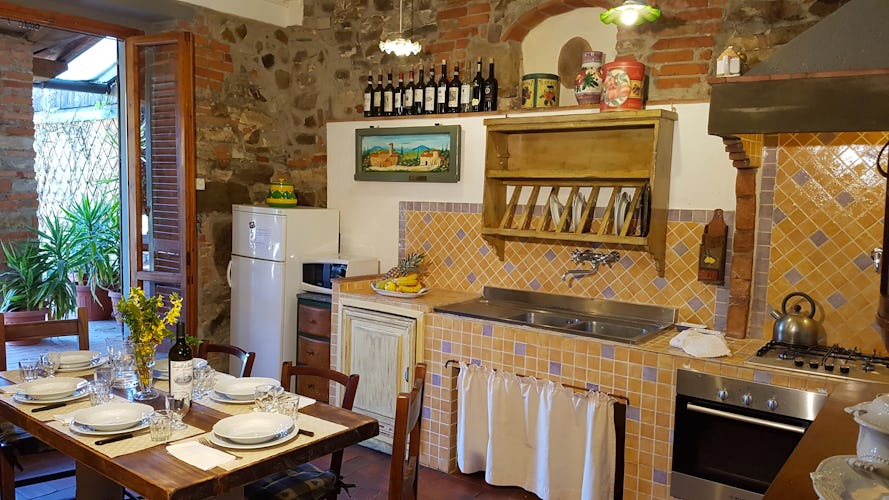 Fully equipped kitchens for families of all sizes at Villa Cafaggiolo