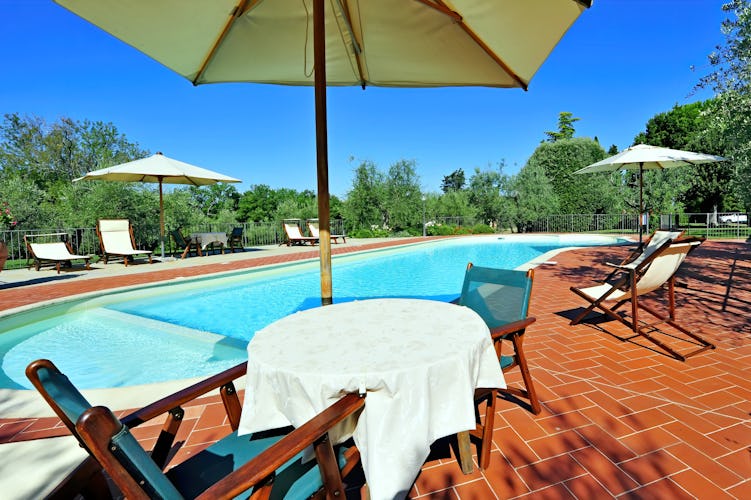 The Garden & the Pool at Villa le Torri Tuscany