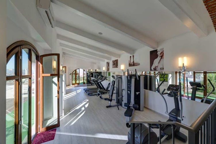 On site gym fully equipped with Technogym for staying in shape