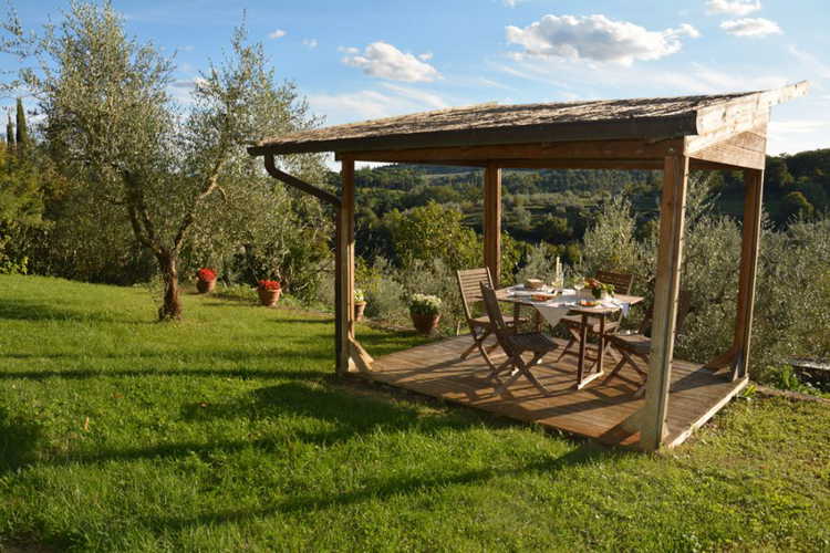 View of Florence countryside from the window of th