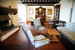 One of the living room with a beautiful fireplace