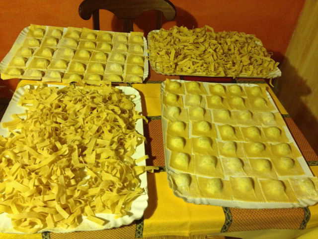 La pasta al Melograno viene fatta esclusivamente in casa