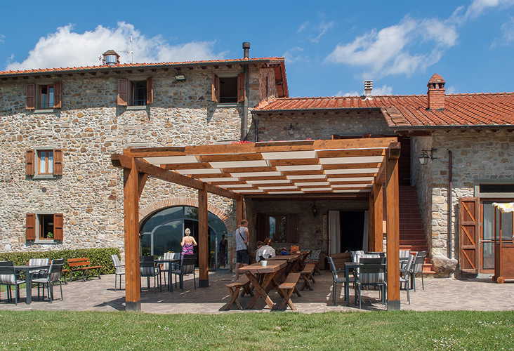 Agriturismo La Collina Delle Stelle - l'area coperta dove poter mangiare all'aperto