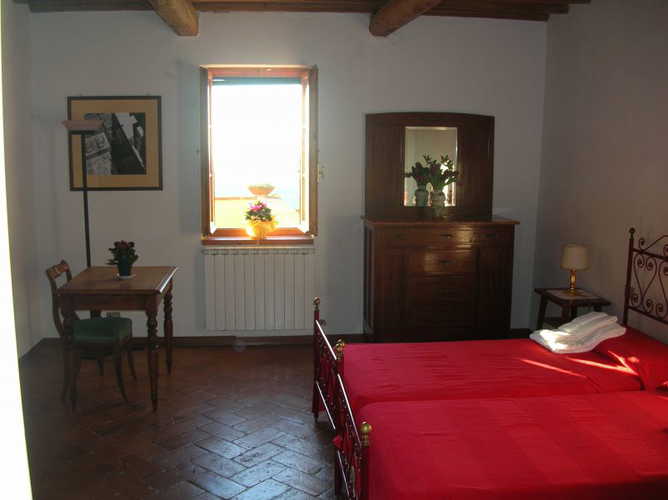 Modern comforts include air conditioning in several of the bedrooms.