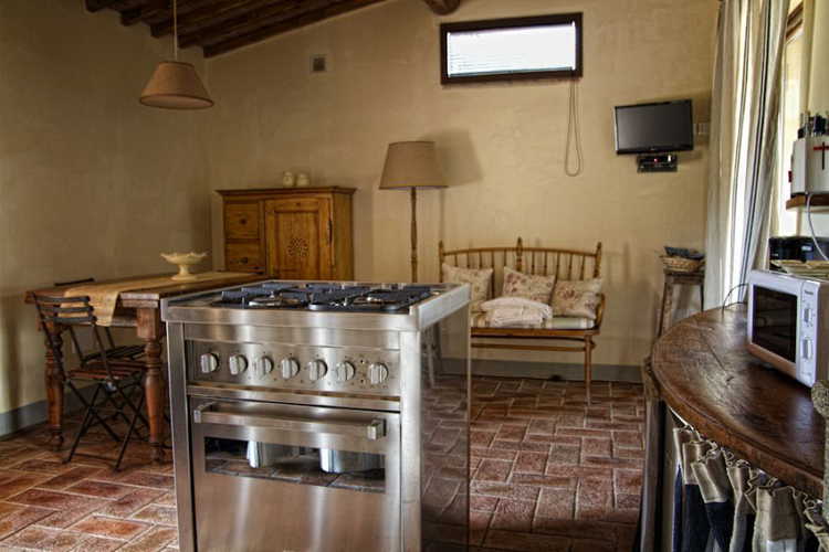 Typical Tuscan country kitchen