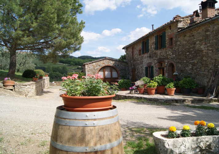 Il giardino che circonda l'agriturismo
