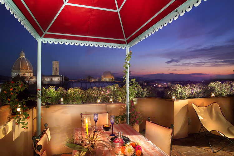 Antica Dimora Johlea - Twilight Terrace View