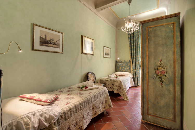 La camera con i letti gemelli