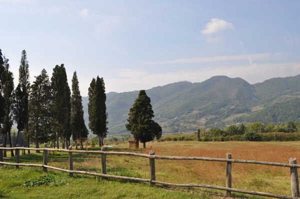 Vista delle valli circostanti dall'agriturismo