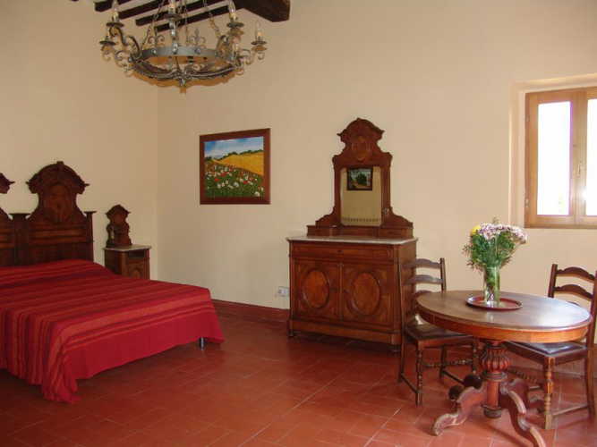 Bright colours double room