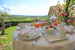 Enjoy breakfast in the garden in the warmer months
