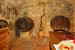 Cellar view of wooden barrels