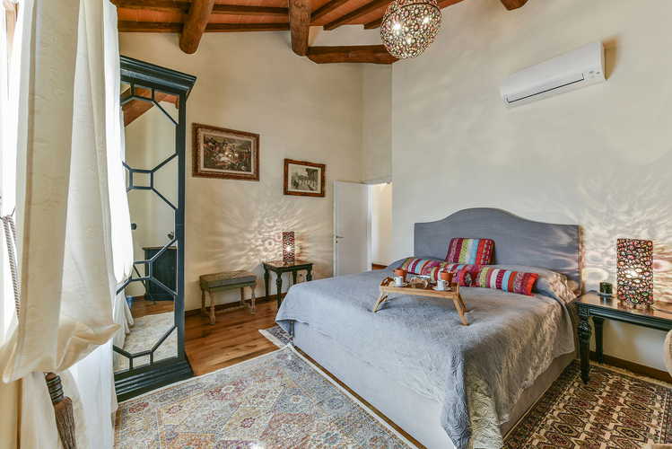 The decor is modern & elegant at Belvedere di Viticcio