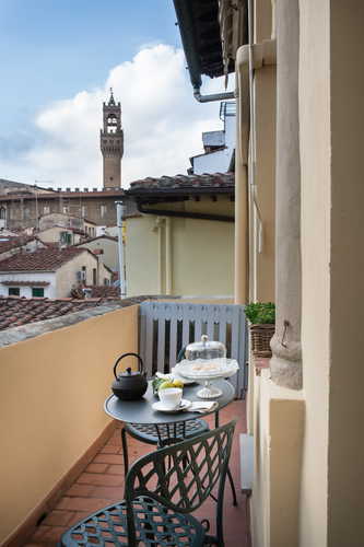 Borgo de Greci appartamenti per vacanze a Firenze: terrazza privata con vista