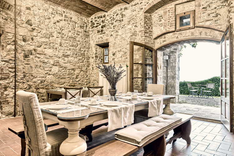 Newly restored, these apartments capture the stone accents