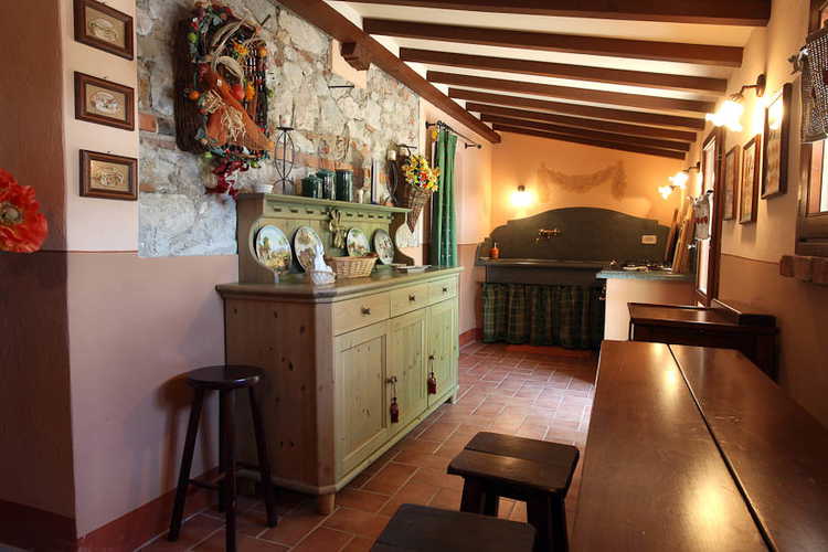Inside one of the apartments: the kitchen
