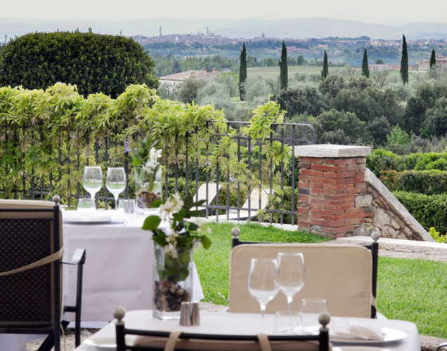 garden with view of Siena