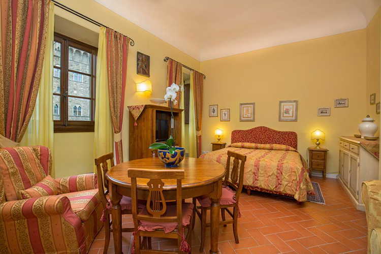 La suite Arnolfo con vista su Palazzo Vecchio