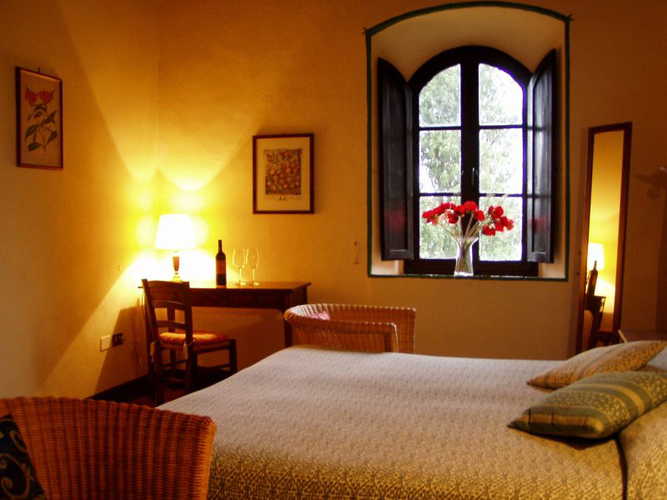 Le camere B&B vantano una vista stupenda sul cortile del borgo