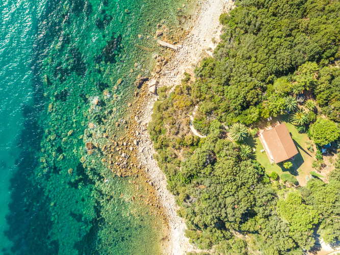 The independent villa immersed in the Park of Uccellina