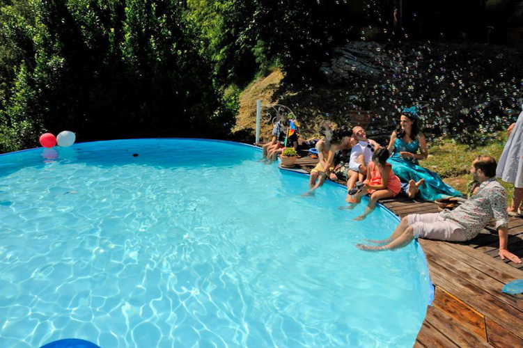 The lovely pool at the farm