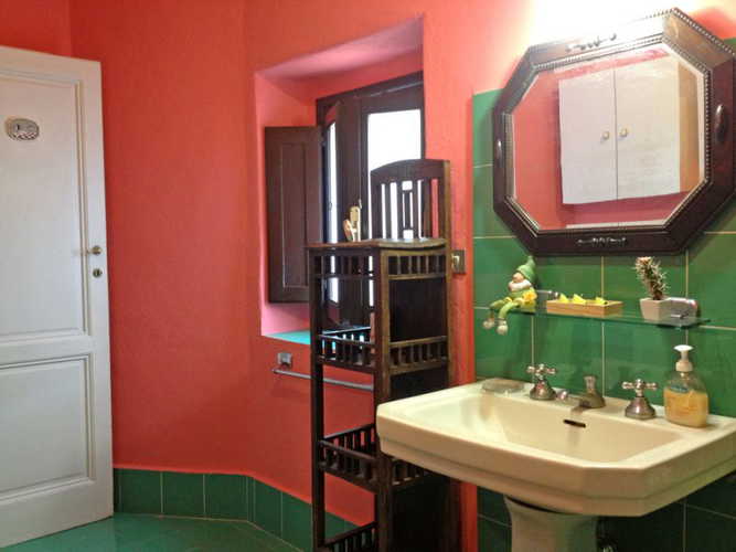One of the bathrooms