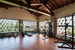La palestra del Wine Resort Fattoria Pogni, con vista sul paesaggio circostante, per tenersi in forma anche in vacanza!