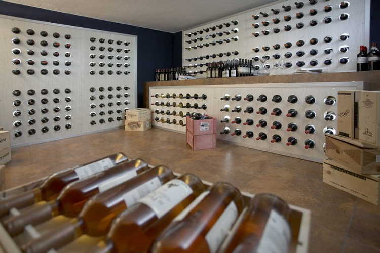 The wine cellar