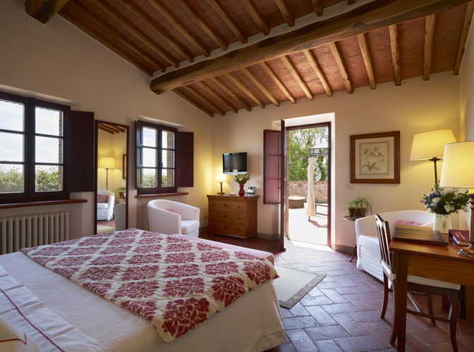 Private balconies and terraces are available at le Fontanelle, deluxe