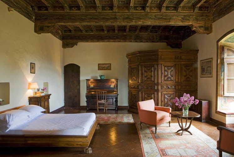 Hotel Torre di Bellosguardo - Soffitti con travi a vista e pavimenti in terracotta, tipici toscani