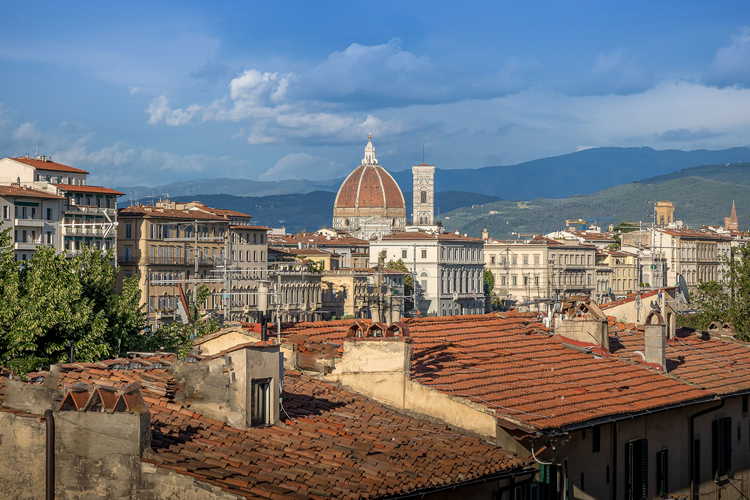 Vista sul cuore di Firenze, da cui l'appartamento dista pochi minuti a piedi
